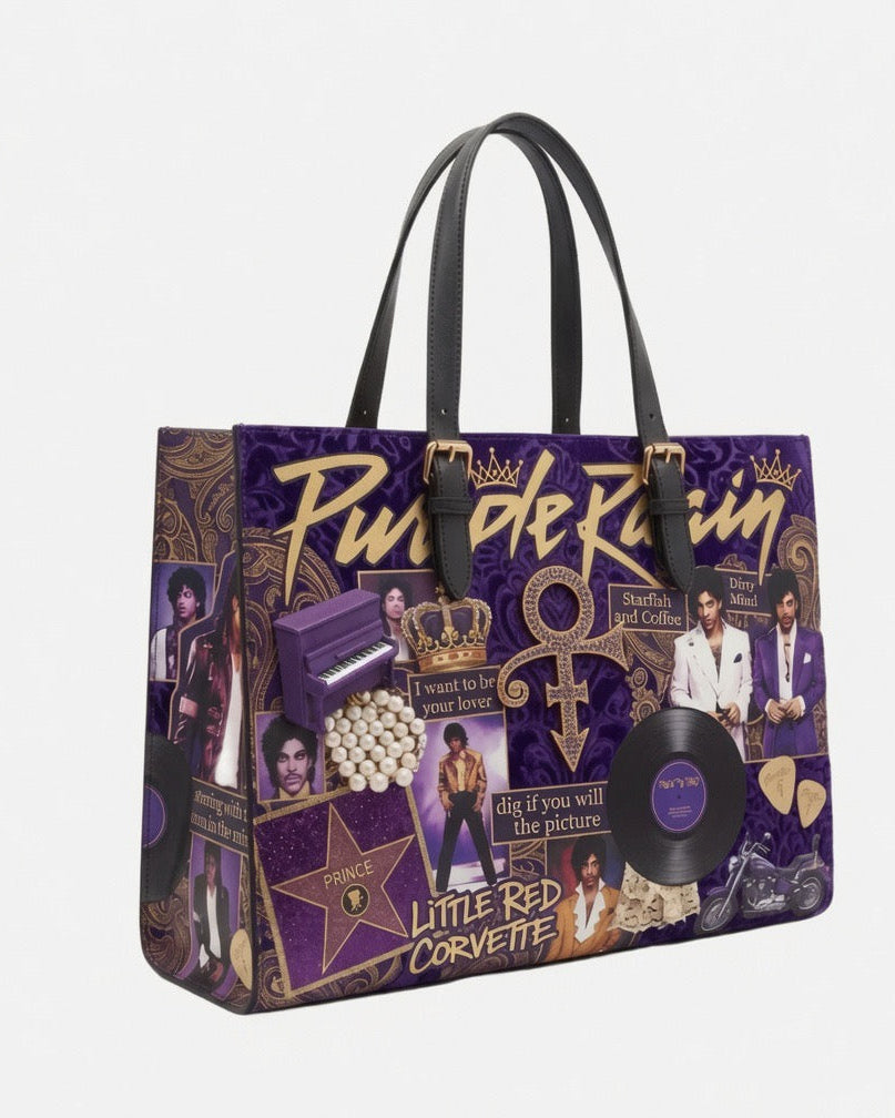 Handmade Prince Tribute Tote Bags